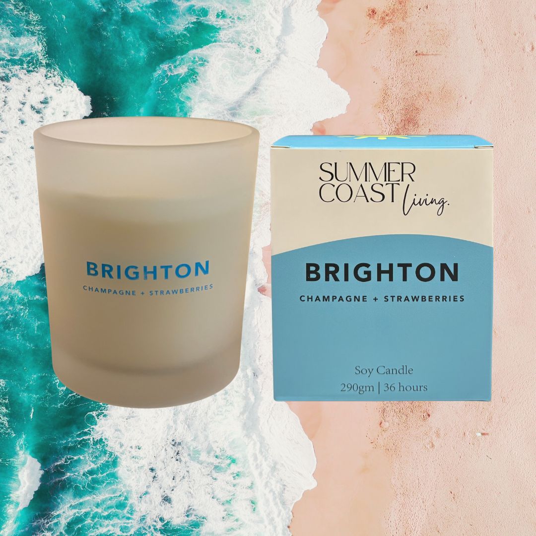 Champagne + Strawberries Brighton Candle 290g